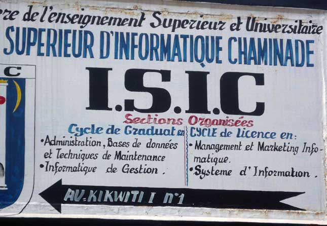 ISIC - L'Institut Supérieur d’Informatique Chaminade Kinshasa