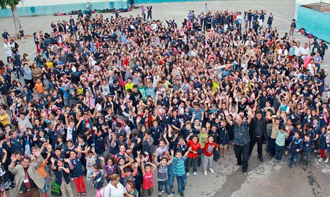 les élèves de l'Ecole Secondaire Libre