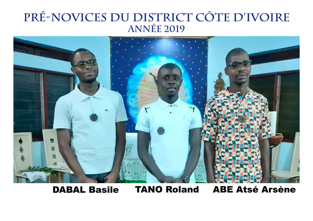 Les pré-novices d'Abidjan